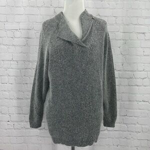 I.B. Diffusion 58% Silk 10% Angora Rabbit Hair 2% Lambswool Grey 1989 Sweater